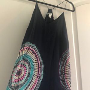 Old Navy Maxi dress navy with batik print